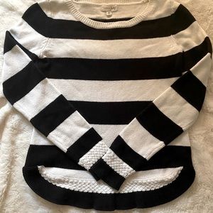 Black & White Striped Sweater